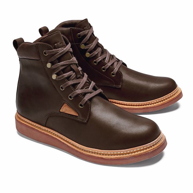 Olukai Men's Kilakila Boot - Dark Wood US851-246